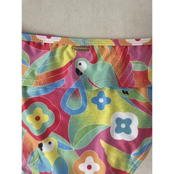 Kenny Flowers Swim Bikini Bottom High Waist Carribean Print Swimwear - Picture 7 of 11